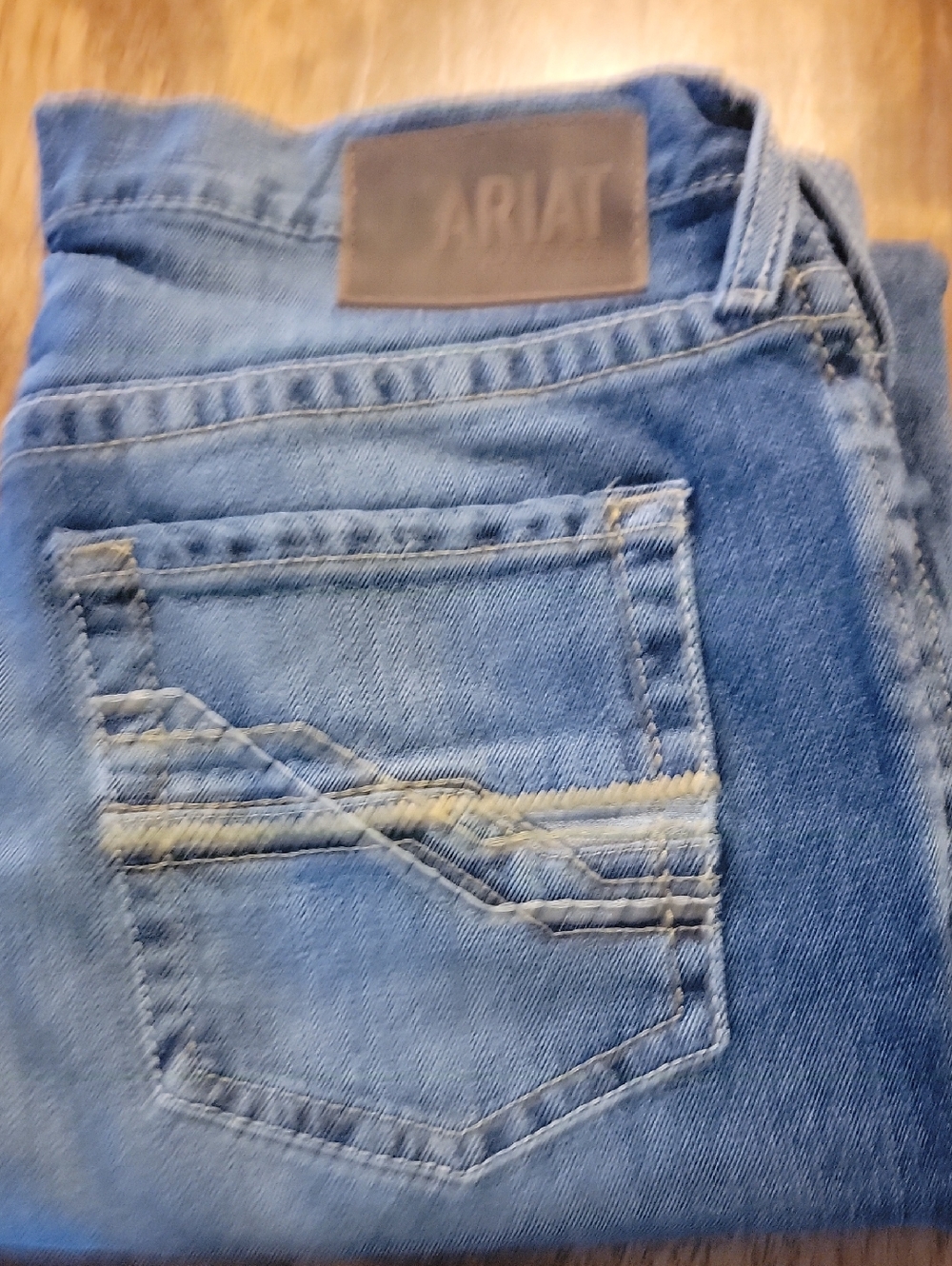 Ariat Men's Medium Blue Denim Relaxed Fit Jeans